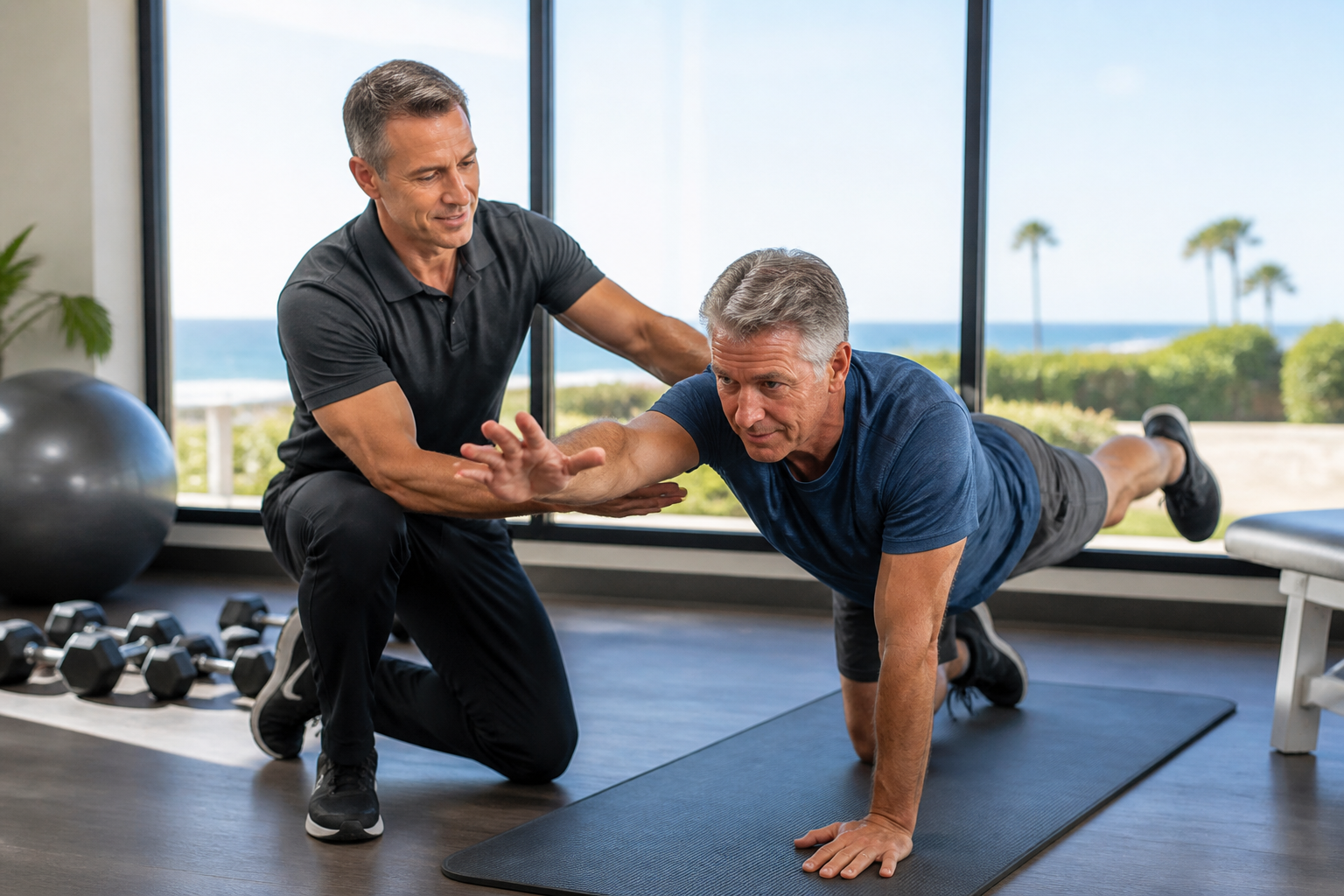 How Personal Training Helps Professionals Over 50 Eliminate Back Pain in Del Mar