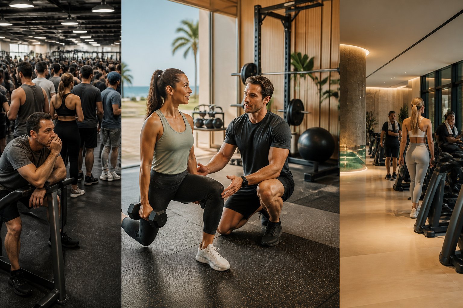 Private training Milagros vs Big Box Gym vs Luxury Wellness Club