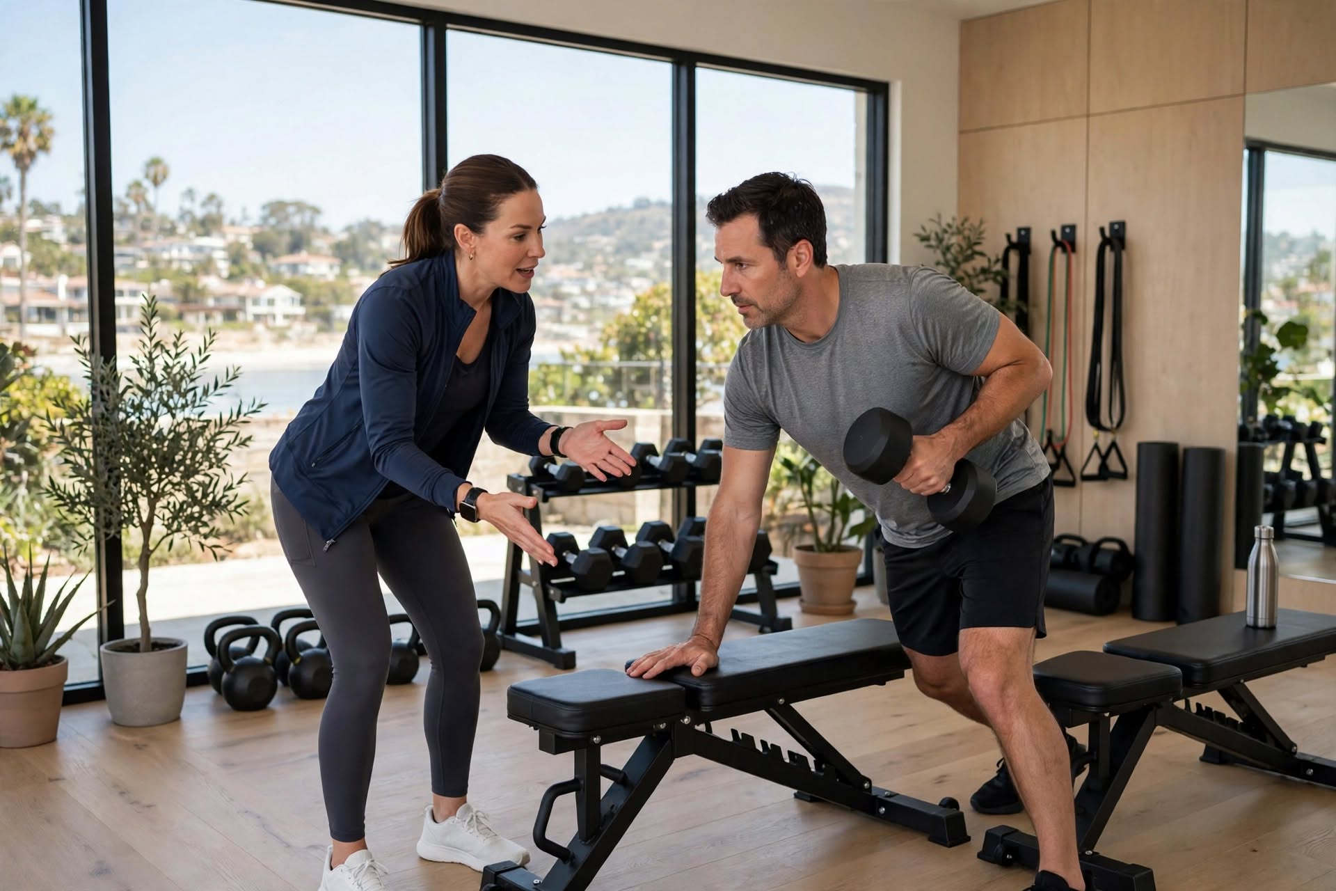 What Is the Difference Between Personal Training & Working Out at a Gym in Del Mar